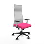PIQUERAS Y CRESPO Sillón Albacete con Mecanismo Sincro, Rosa y Blanco