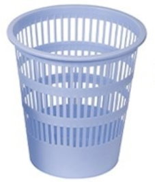 Papelera Plastico Rejilla Faibo 12 L Azul Pastel