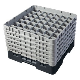 CAMBRO Cesta de lavado 49 compartimentos 6 alturas Negro