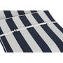 Cojín para Tumbona DKD Home Decor Hamaca Blanco Azul marino 190 x 60 x 5 cm