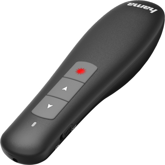 Hama X-Pointer Presentador de Diapositivas Inalámbrico con Puntero Láser Rojo