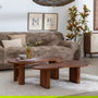 S/2 Mesa Centro Madera de Mango Salón 110 X 60 X 40 cm