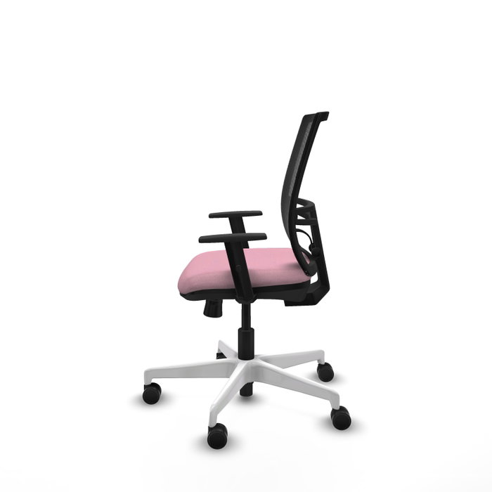 PIQUERAS Y CRESPO Silla de oficina Yunquera con mecanismo Sincro/Traslack, Rosa y Negro PIQUERAS Y CRESPO Silla de oficina Yunquera con mecanismo Sincro/Traslack, Rosa y Negro