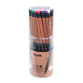 MILAN Lápiz de Grafito HB Cooper con Goma, Caja de 24