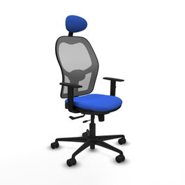 PIQUERAS Y CRESPO Silla de oficina Jorquera Sincro/Traslack Azul y Gris