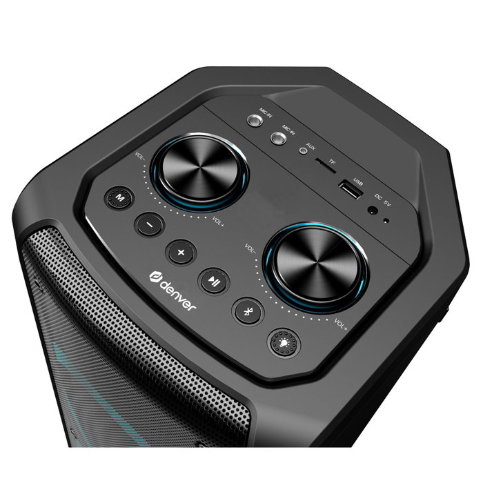 Denver BPS-352 altavoz para fiestas Bluetooth negro