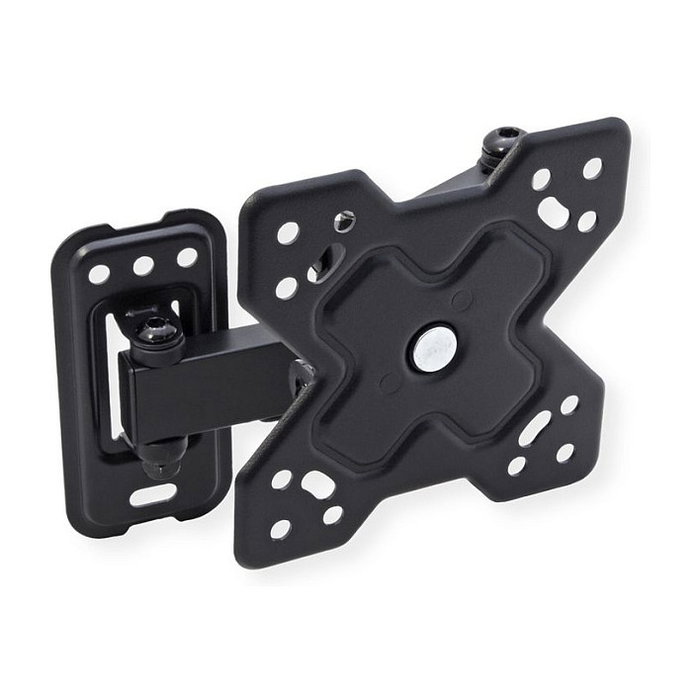 VALUE 17.99.1231 Soporte de TV para Pared Giratorio, 13 a 32 Pulgadas, 3 Puntos de Giro, Hasta 20 kg, Negro