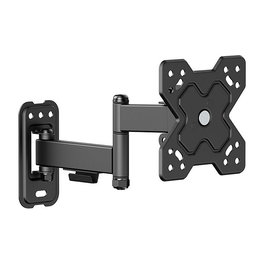 VALUE 17.99.1231 Soporte de TV para Pared Giratorio, 13 a 32 Pulgadas, 3 Puntos de Giro, Hasta 20 kg, Negro