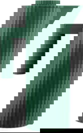 Alessi MDL12 GR Jarra Termoaislada de Resina Verde Diseño Plisado Elegante para Hogar