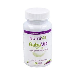 NUTRAVIT Gabavit 60 Cps Ácido Gamma-Aminobutírico (GABA) 500mg