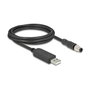 DeLOCK Cable de conexión serie USB 2.0 Tipo-A a M8 RS-232, 1,8 m, Negro
