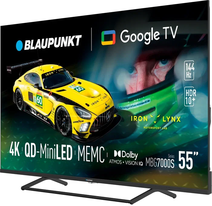 Blaupunkt 55MBG7000S TV 55" MiniLED 4K UHD Smart TV 144Hz DVB-T2/C/S2 Wi-Fi Bluetooth 3xHDMI 2xUSB
