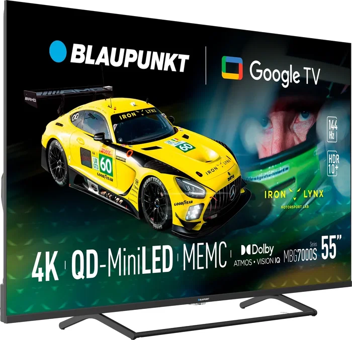 Blaupunkt 55MBG7000S TV 55" MiniLED 4K UHD Smart TV 144Hz DVB-T2/C/S2 Wi-Fi Bluetooth 3xHDMI 2xUSB