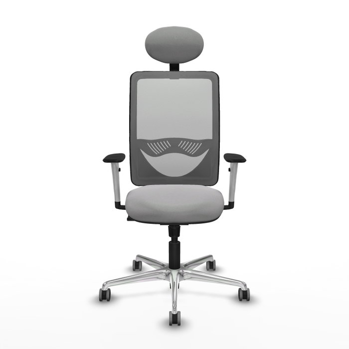 PIQUERAS Y CRESPO Silla de oficina Zulema Gris con mecanismo Sincro