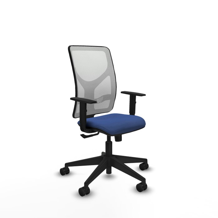 PIQUERAS Y CRESPO Silla de oficina Motilla Sincro Azul marino y Blanco PIQUERAS Y CRESPO Silla de oficina Motilla Sincro Azul marino y Blanco