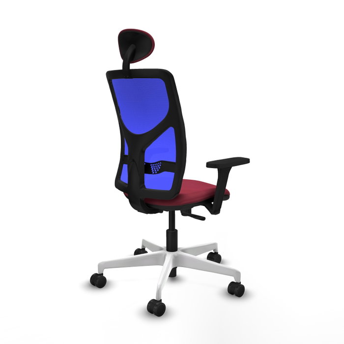 PIQUERAS Y CRESPO Silla de oficina Motilla con mecanismo Sincro, Granate y Azul PIQUERAS Y CRESPO Silla de oficina Motilla con mecanismo Sincro, Granate y Azul