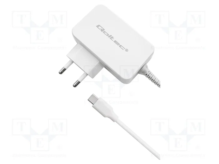Qoltec Cargador 65W USB-C Power Delivery Blanco Qoltec Cargador 65W USB-C Power Delivery Blanco