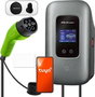 Qoltec Cargador de Coche Eléctrico Typ2 22kW 32A Wi-Fi LCD RFID 5m