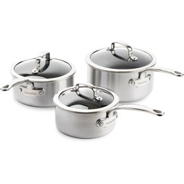 GreenPan Premiere Casserole Set 3-piece Stainless Steel