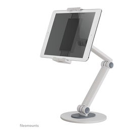 Neomounts DS15-550WH1 Soporte Universal para Tablet de 4.7-12.9 Pulgadas, Color Blanco, Acero, Ajustable - Hasta 1kg