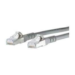 METZ CONNECT Patch Cable Cat.6A AWG 26 Gris 7m - Cable de Red Ethernet RJ-45 Macho a Macho, 10 Gbit/s