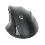 MANHATTAN Ratón Ergonómico Inalámbrico con Receptor 2 en 1 USB-A/USB-C, 1600 DPI, Negro