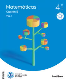 SANTILLANA, MATEMÁTICAS 4ºESO OPCIÓN B TRIMESTRAL. C.NATURALES. CONSTRUYENDO MUNDOS 2023 - SANTILLANA