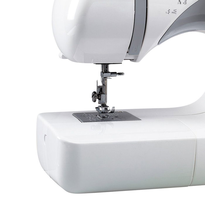 Jata Hogar Máquina de Coser Portátil con 13 Diseños de Puntada y Doble Aguja, Incluye 8 Accesorios y Bolsa de Almacenamiento