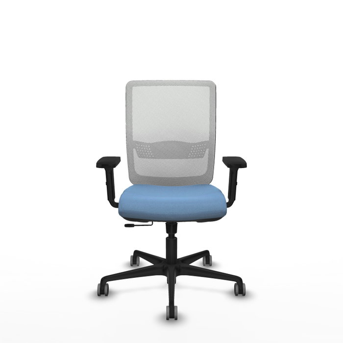 PIQUERAS Y CRESPO Silla de oficina Haches Azul cielo y Blanco