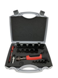 Juego Sacabocados 3 A 30 mm con Compas