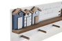 DKD Home Decor Perchero Mediterraneo Blanco y Azul 40x12x4 cm (6 Unidades)