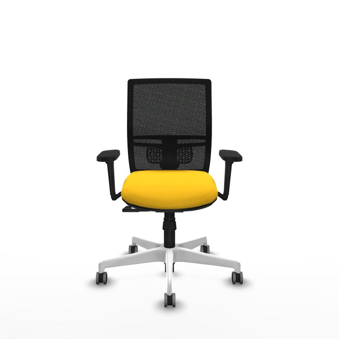 PIQUERAS Y CRESPO Silla de oficina Yunquera con mecanismo Sincro, Amarillo y Negro PIQUERAS Y CRESPO Silla de oficina Yunquera con mecanismo Sincro, Amarillo y Negro