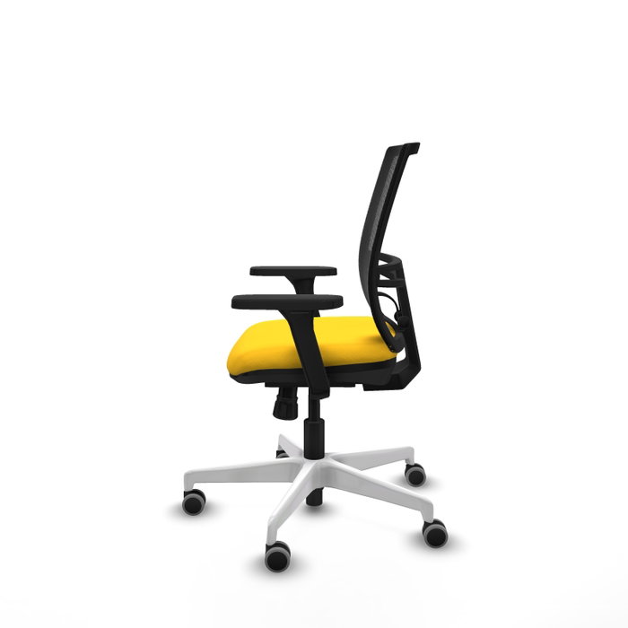 PIQUERAS Y CRESPO Silla de oficina Yunquera con mecanismo Sincro, Amarillo y Negro PIQUERAS Y CRESPO Silla de oficina Yunquera con mecanismo Sincro, Amarillo y Negro