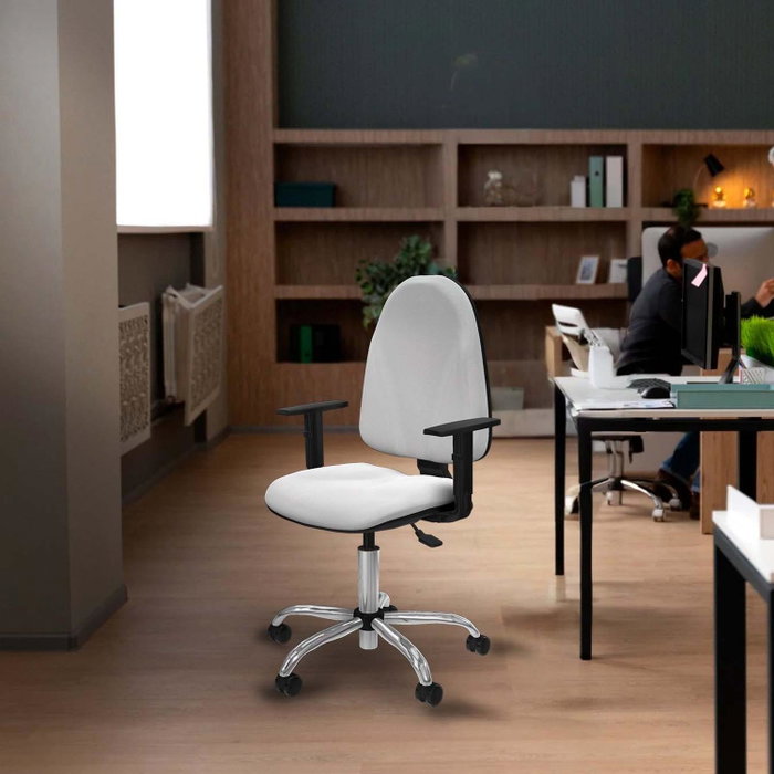 PIQUERAS Y CRESPO Silla de oficina Algarra Turquesa con mecanismo Asincro