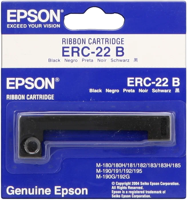 Epson ERC-22B Cinta de Nylon Negra Epson ERC-22B Cinta de Nylon Negra