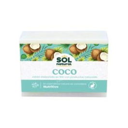 SOLNATURAL Jabón en Pastilla de Coco 100gr Nutritivo Elaborado en Frío