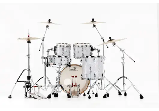 Pearl Batería Profesional 2014Bx/1007T/1208T/1414F - Cascos de Arce Maple White Marine Pearl