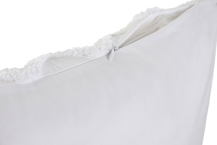 DKD Home Decor Coord cama 1c24 Cojin Boho Blanco 60 x 60 cm (2 Unidades)