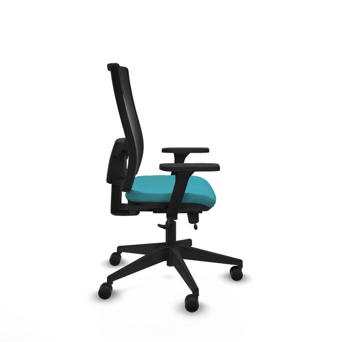 PIQUERAS Y CRESPO Silla de oficina Horna con mecanismo Sincro/Traslack Turquesa