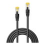 LINDY 47308 Patch Cable Cat7 S/FTP (S-STP) LSZH 1.5 m Negro - Cable de Red 10G Ethernet 600 MHz