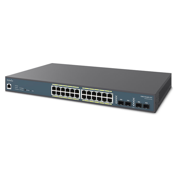 EnGenius EWS7928P-FIT Switch Gestionado L2/L3 24 Puertos Gigabit PoE 240W + 4 SFP, Gris