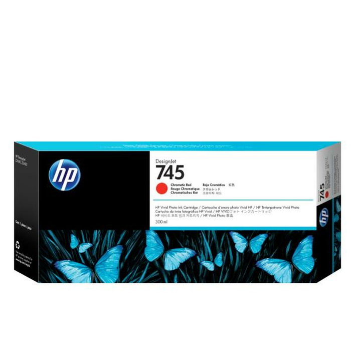 HP 745 Cartucho de Tinta Rojo Cromático 300 ml (F9K06A) HP 745 Cartucho de Tinta Rojo Cromático 300 ml (F9K06A)