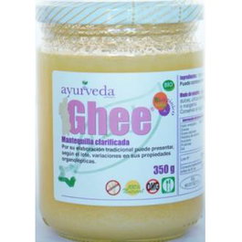 AYURVEDA AUTENTICO Ghee Ecológico, Mantequilla Clarificada Ayurveda Auténtica Sin Lactosa, 350 g - Ref. Ghee Eco 350G