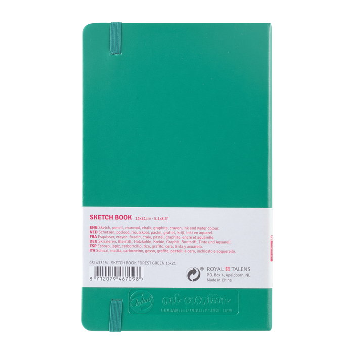 Talens Art Creation Cuaderno de Bocetos Verde bosque 13 x 21 cm 140 g 80 Hojas