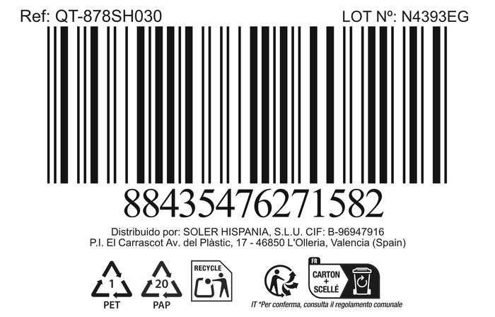 Quttin Sartén 30 cm Aluminio Forjado Mango Soft Full (4 Unidades)