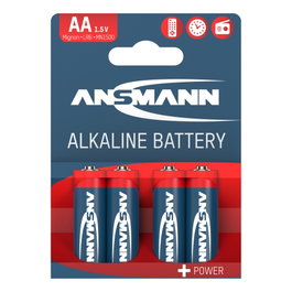 Ansmann Pilas Alcalinas Mignon AA LR 6 red-line (Pack de 4)