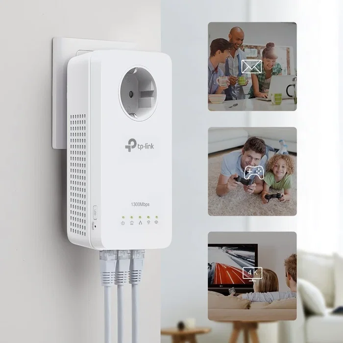 TP-Link TL-WPA8631P KIT Adaptadores Powerline AV1300 y Wi-Fi AC1200 Blanco TP-Link TL-WPA8631P KIT Adaptadores Powerline AV1300 y Wi-Fi AC1200 Blanco