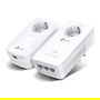 TP-Link TL-WPA8631P KIT Adaptador Powerline AV1300 y AC1200 Wi-Fi Doble Banda Gigabit con Enchufe Integrado
