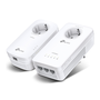 TP-LINK TL-WPA8631P KIT Adaptador Powerline WiFi AC1750 Kit con 2 Puertos Gigabit Ethernet, Blanco