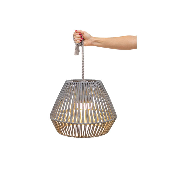New Garden Conta Hang Lámpara Colgante LED Recargable Gris Taupe